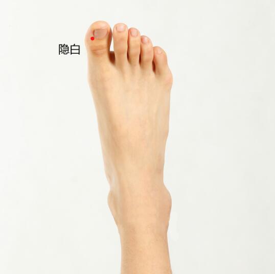 艾艾贴隐白穴位置图 艾艾贴隐白穴位置图