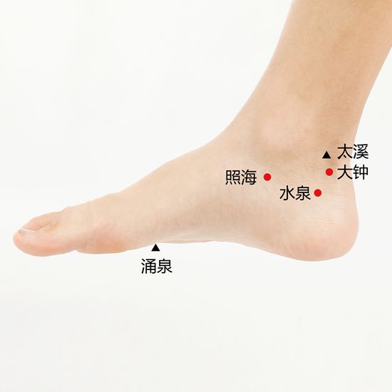 使用艾艾贴艾灸照海穴调理上火