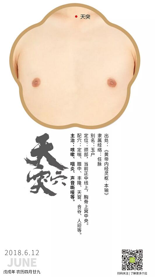 艾艾贴天突穴 艾艾贴天突穴