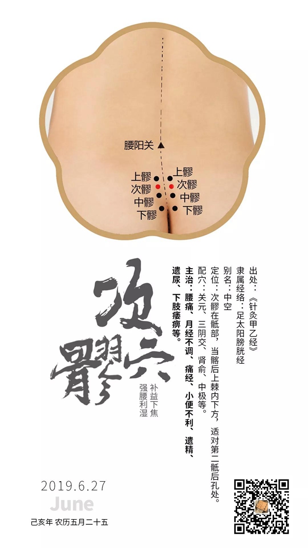 次髎穴——补益下焦,强腰利湿